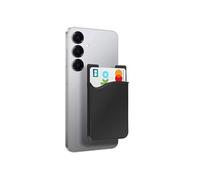 Porte-carte Smartphone et tablette Rangement pour carte Silicone adhésif - Noir