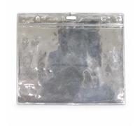 Porte-Carte Transparent en PVC Suspendu, horizontal souple 15.8x13cm | Matière plastique robuste, Porte-carte , Réunions d'entreprise, Pr organiteurs