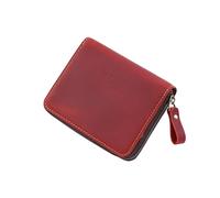 Porte-cartes accordéon antivol à 24 emplacements - Portefeuille pour passeport en cuir de buffle véritable vintage, organiseur de voyage multifonction avec protection RFID (134 x 105 x 30 mm, 100 g