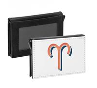 Porte-Cartes Automatique Anti-RFID - Bélier Signe astrologie Zodiaque Astres Métaphore Symbole Figure Allegorie - Portefeuille Intelligent avec Ejection Rapide des Cartes Etui Securise Aluminium et