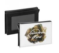 Porte-Cartes Automatique Anti-RFID - Da Vinci Signature Peinture Peintre Inventeur Artiste Renaissance Dessin Architecture Sculpture - Portefeuille Intelligent avec Ejection Rapide des Cartes Etui