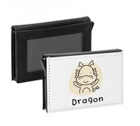 Porte-Cartes Automatique Anti-RFID - Dragon Signe Astrologique Chinois Dessin Zodiaque Horoscope Animal Illustration - Portefeuille Intelligent avec Ejection Rapide des Cartes Etui Securise Aluminium