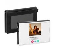 Porte-Cartes Automatique Anti-RFID - Jedidiah Sawyer Tronçonneuse Horreur Réseau Social Rencontre - Portefeuille Intelligent avec Ejection Rapide des Cartes Etui Securise Aluminium et Similicuir