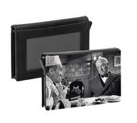 Porte-Cartes Automatique Anti-RFID - Le Gentleman D'Epsom Jean Gabin Louis De Funes Film Francais - Portefeuille Intelligent avec Ejection Rapide des Cartes Etui Securise Aluminium et Similicuir