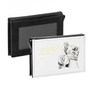 Porte-Cartes Automatique Anti-RFID - Le Premier Savoir Est Le Savoir De Mon Ignorance Socrates Citation Philosophe - Portefeuille Intelligent avec Ejection Rapide des Cartes Etui Securise Aluminium