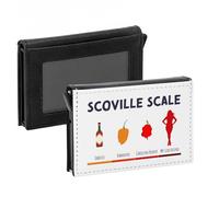 Porte-Cartes Automatique Anti-RFID - Scoville Scale Ma Copine Hot Piment Amour - Portefeuille Intelligent avec Ejection Rapide des Cartes Etui Securise Aluminium et Similicuir Imprime en France