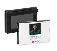 Porte-Cartes Automatique Anti-RFID - Sphinx Comics BD Réseau Social Rencontre Amour - Portefeuille Intelligent avec Ejection Rapide des Cartes Etui Securise Aluminium et Similicuir Imprime en France