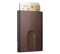 ÖGON -DESIGNS- Porte-Cartes Automatique en Aluminium, Protection RFID, Portefeuille Original, Fin et Minimaliste pour Homme et Femme, capacité 1 à 6 Cartes, modèle Slider