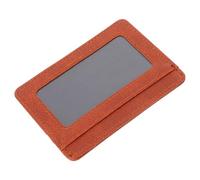 Porte-cartes Bancaires en Pu Marron, Protection Sécurisée pour Bureau | Gestion des Cartes D’identité et Crédit, Usage Professionnel, Format Compact, Finition Effet Lézard