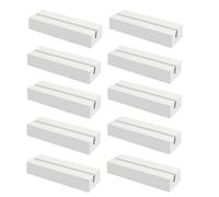 Porte-cartes blancs en bois, 10 pièces porte-menu en bois pour restaurant, supports pour restaurant, fête, mariage, bureau, banquet