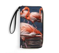 Porte-cartes classique durable en cuir imprimé bleu et noir avec corde, convient pour les hommes et les femmes, idéal pour le rangement quotidien, simplifie votre vie, peut être utilisé comme cadeau