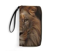 Porte-cartes classique et durable en cuir imprimé sur fond blanc avec corde, convient pour les hommes et les femmes, outil de rangement quotidien idéal, simplifie votre vie, peut être utilisé comme un