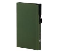 Porte-Cartes Clicksafe RFID - Aluminium Vert pour 8 Cartes