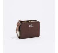 Porte-cartes compact en nylon moka UN