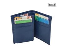 Porte cartes crédit cuir Bleu