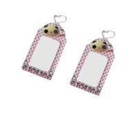Porte-cartes d ' identité en PVC avec fenêtre transparente, A | Conception de fixation pour accessoires de transport, corps transparent souple, rangement séparé pour une carte