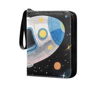 Porte-cartes de baseball avec pochettes amovibles double face pour plus de 400 cartes Planètes Space Rokets