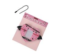 Porte-cartes de campus léger à la mode pour un usage quotidien, étui pratique avec porte-clés