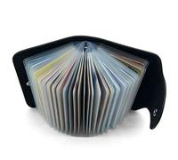 Porte Cartes de Credit Cuir - 26 Fentes (Noir)