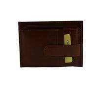 Porte Cartes De Crédit En Cuir Couleur Brun - Maroquinerie Fait En Italie - Accessoires