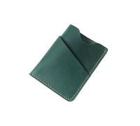 Porte-Cartes de crédit en Cuir véritable, Portefeuille Luxe Crazy Horse, étui for Carte d'identité Convient aux Hommes(Green)