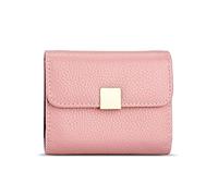 Porte-cartes de crédit portable en cuir pour femme, petite poche à monnaie, porte-monnaie, portefeuille bloquant, a