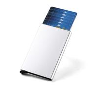 Porte-cartes de crédit pour carte d'identité - Marque de luxe - Pour homme et femme - Anti-blocage - Magique - Mince - Petit portefeuille, Chaise caramel 2, Taille unique