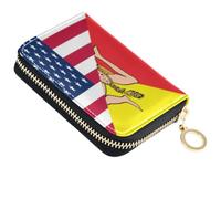 Porte-cartes de crédit pour femme Drapeau des États-Unis Sicile