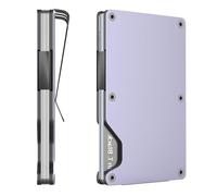 Porte-cartes de crédit pour hommes, porte-monnaie RFID capacité 15 cartes, Slim Wallet, porte-monnaie avec pince à billets, porte-monnaie pour cartes Convient aux hommes, femmes, adolescents (Lavande)