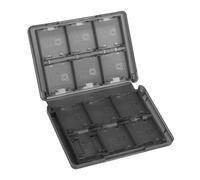 Porte-Cartes de Jeu 28 en 1 pour 3DS DSI LL, Boîte de Rangement Durable avec Design de Poche en Blanc, Rose, Bleu ou Noir (Black)