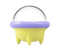 Porte-cartes de jeu rotatif pour Switch 2/Switch pour OLED, boîte de rangement à 360° avec 10 emplacements, coque de protection transparente avec base antidérapante, créatif (violet + jaune)