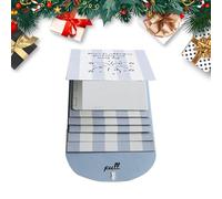 Porte-cartes de Noël - 7.13x4.02in Livret de souvenirs Sortir, organisateur de cadeau en papier fait à la main, album de carte d'anniversaire en cascade, affichage de mémoire personnalisé de bricolage
