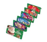 Porte-cartes de Noël | Livret festif à 10 compartiments pour chaussette de Noël - Porte-cartes pliable de Noël, pour filles, femmes, hommes, mère, père, amis, famille, fête d'anniversaire, fête de