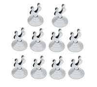 Porte-cartes de place, 10pcs porte-numéros de table en acier inoxydable support de signe de table porte-photos porte-photos support de numéro de table
