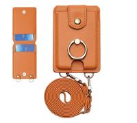 Porte-cartes de poche pour téléphone | Porte-cartes de crédit pour téléphone - Multifonctionnel résistant à l'eau 2 emplacements pour cellule avec support et cordon amovible pour cartes, argent et