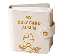 Porte-Cartes de Prière Catholique avec 20 Pochettes Livret de Transport