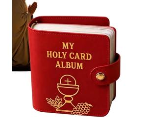 Porte-Cartes de Prière Catholique Étui Livret Portable avec 20 Pochettes