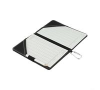 Porte-cartes de score de golf en cuir pour carte de score et carnet de scores avec clip pour stylo, portefeuille compact pour enregistrements de suivi de golf, convient pour le rangement des crayons