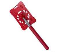 Porte-cartes de stationnement avec tige d'extension télescopique pour applications de péage, cartes de stationnement sans quitter la voiture (rouge)