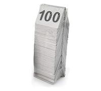 Porte-cartes De Table Double Face En Acier Inoxydable, For Mariage, Restaurant, Café, Bar, Bureau(91 to 100)