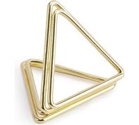Porte-cartes de table triangle 2,3cm métal doré, 10 pièces