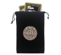 Porte-cartes de tarot - Pochettes pour cartes de tarot | Pochette de tarot en velours | 12 x 17,5 cm | Sac à dés de tarot | Pochette à cordon pour cartes Oracle, sac de rangement pour cadeaux de fête,