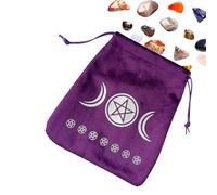 Porte-cartes de tarot, sac en tissu velours doux | Sac de ménage pour