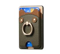 Porte-cartes de téléphone autocollant avec support intégré et mises à jour en forme d'ours pour un rangement et une organisation sécurisés. Prise en charge des cartes de téléphone collantes