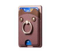 Porte-cartes de téléphone autocollant avec support intégré et mises à jour en forme d'ours pour un rangement et une organisation sécurisés. Prise en charge des cartes de téléphone collantes