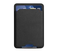 Porte-cartes de téléphone - Colle en cuir synthétique - Fine tige sur portefeuille - Pochette d'organisation compacte - Design antidérapant - Accessoire de voyage pour transporter des cartes bancaires