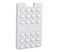 Porte-cartes de téléphone en silicone - Porte-cartes de téléphone à ventouse, support adhésif pour téléphone portable | Accessoire multifonction en silicone pour douche, miroirs, fenêtre, mur, Blanc