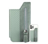 Porte-cartes de téléphone - Poche pliable multi-fentes avec fermeture éclair | Étui à rabat pour téléphone portable pour voyage, maison, école, vacances, vert, Refer to description, Unisexe