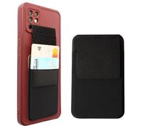 Porte-cartes de téléphone portable avec patch Velcro, support de carte extensible à coller pour téléphone portable, porte-cartes pour téléphone portable, support arrière de carte de téléphone