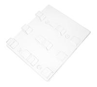 Porte-cartes de Visite de Bureau Mural Transparent, 6 Compartiments | Acrylique Organique, Design Rectangulaire Multicouche, pour Cartes de Visite et Cartes D'identité, Maison